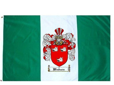 Winburn family crest coat of arms flag