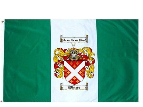 Wincer family crest coat of arms flag