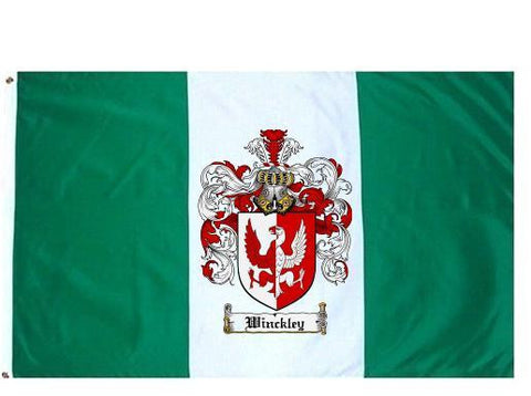 Winckley family crest coat of arms flag