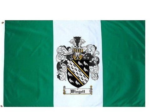 Wingett family crest coat of arms flag