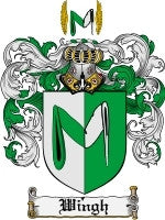 Wingh coat of arms family crest download