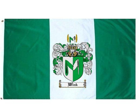 Wink family crest coat of arms flag