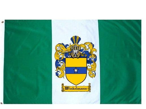 Winkelmann family crest coat of arms flag