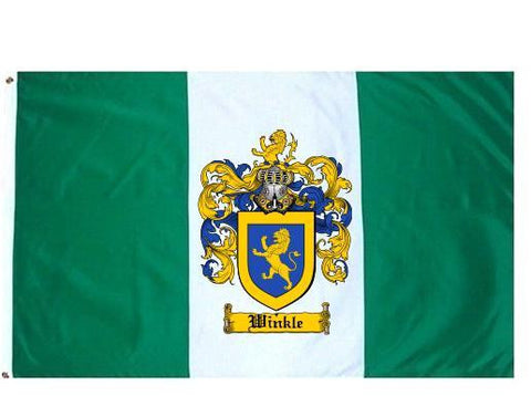 Winkle family crest coat of arms flag