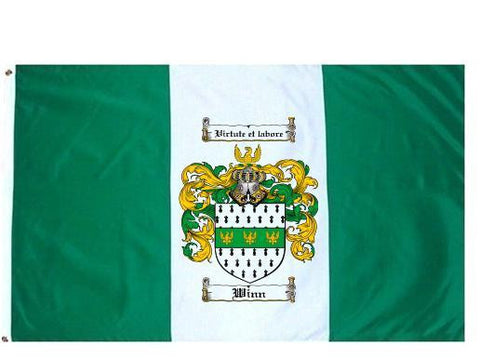 Winn family crest coat of arms flag
