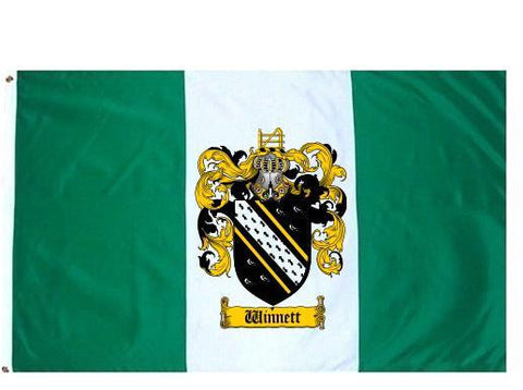 Winnett family crest coat of arms flag