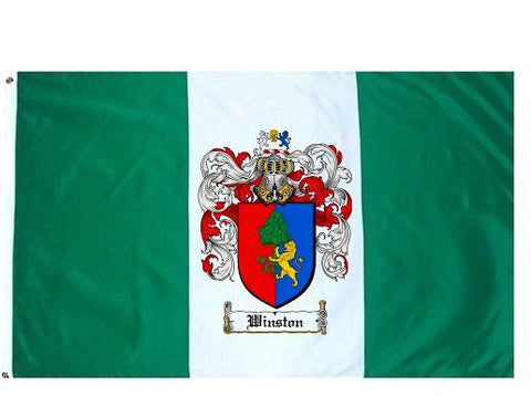 Winston family crest coat of arms flag