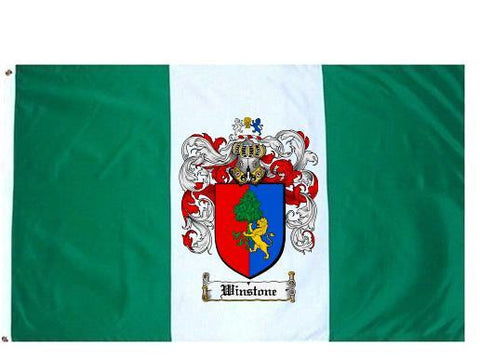 Winstone family crest coat of arms flag