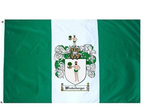Winterberger family crest coat of arms flag