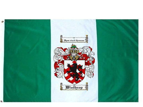Winthrop family crest coat of arms flag
