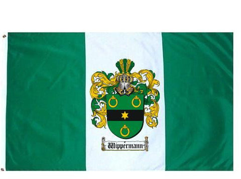 Wippermann family crest coat of arms flag