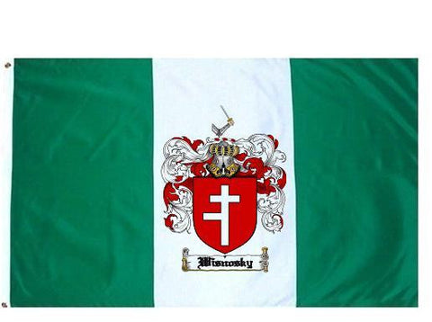 Wisnosky family crest coat of arms flag