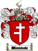 Wisnowski coat of arms family crest download