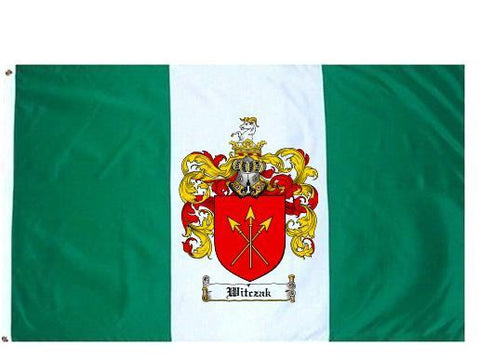 Witczak family crest coat of arms flag