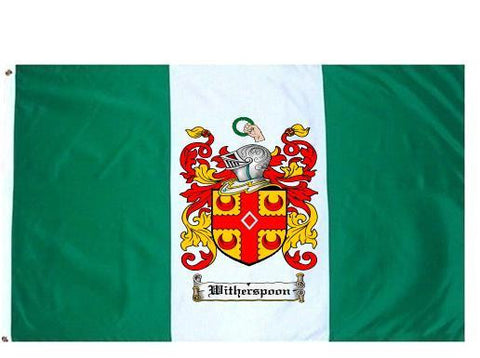 Witherspoon family crest coat of arms flag