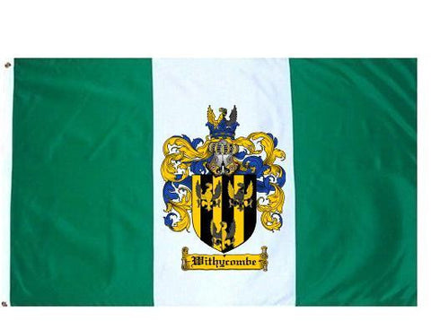 Withycombe family crest coat of arms flag