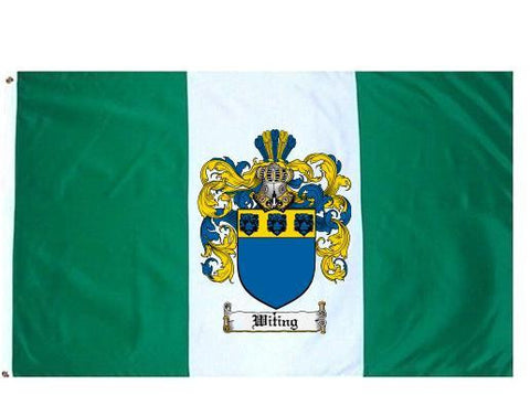 Witing family crest coat of arms flag