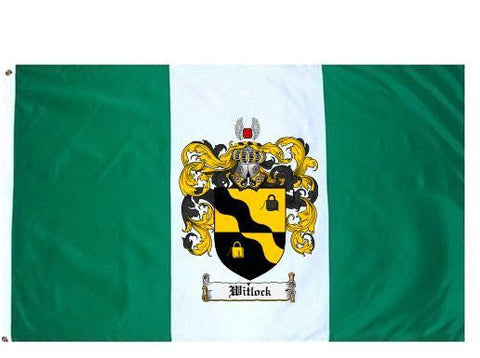 Witlock family crest coat of arms flag