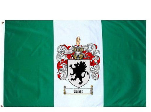 Witt family crest coat of arms flag