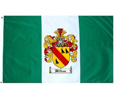 Wittum family crest coat of arms flag