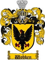 Wobken coat of arms family crest download