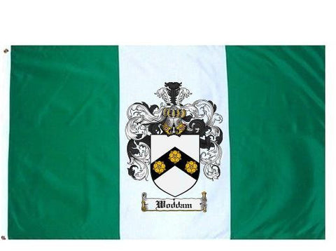 Woddam family crest coat of arms flag