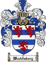 Woddisbery coat of arms family crest download