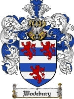 Wodebury coat of arms family crest download