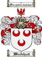 Wodehull coat of arms family crest download