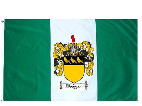 Woiggan family crest coat of arms flag