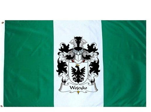 Wojeyko family crest coat of arms flag