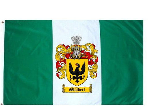 Wolbert family crest coat of arms flag