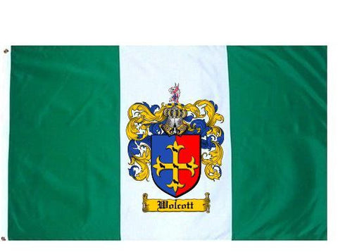 Wolcott family crest coat of arms flag
