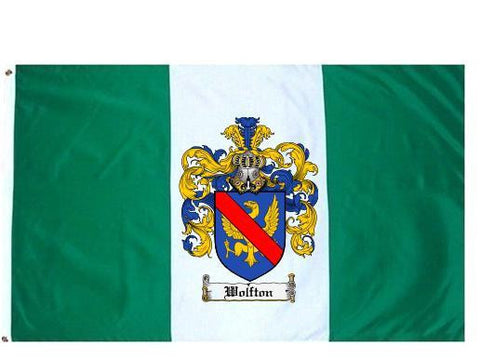 Wolfton family crest coat of arms flag