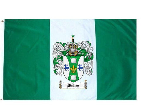 Wolley family crest coat of arms flag
