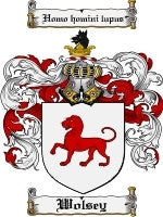 Wolsey coat of arms family crest download