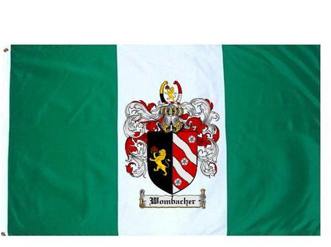 Wombacher family crest coat of arms flag
