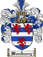 Woodburry coat of arms family crest download