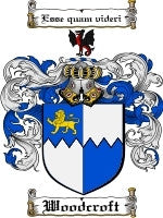 Woodcroft coat of arms family crest download