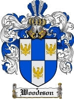 Woodeson coat of arms family crest download