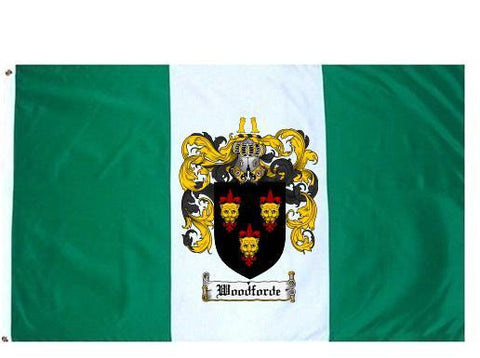 Woodforde family crest coat of arms flag