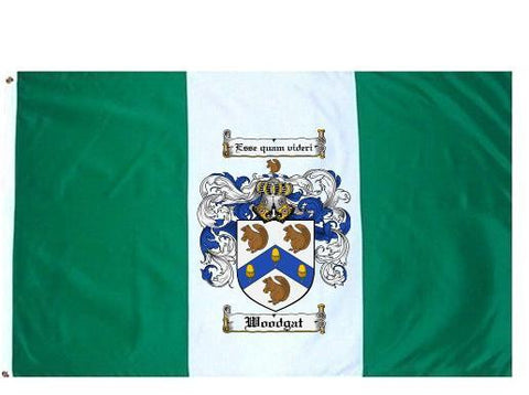Woodgat family crest coat of arms flag