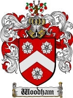 Woodham coat of arms family crest download