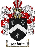 Wooding coat of arms family crest download