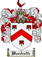 Woodroffe coat of arms family crest download
