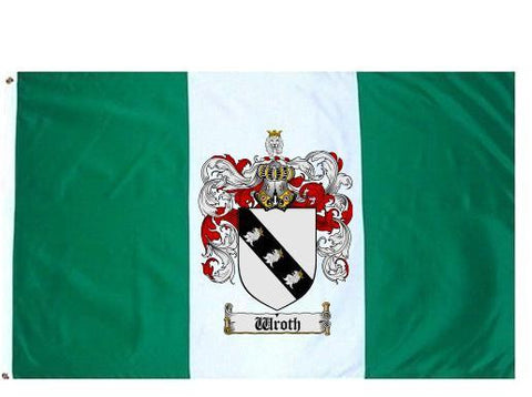 Wroth family crest coat of arms flag