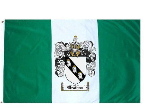 Wrothem family crest coat of arms flag