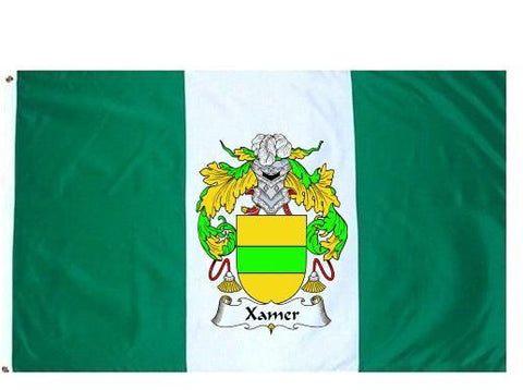 Xamer family crest coat of arms flag