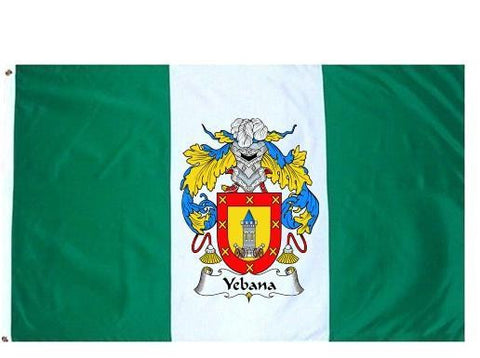 Yebana family crest coat of arms flag