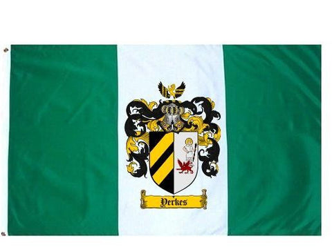 Yerkes family crest coat of arms flag